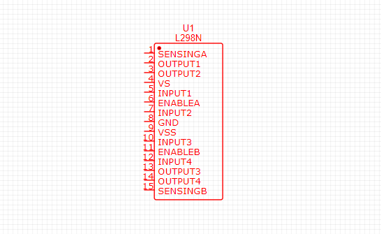 L298N component in EasyEDA library
