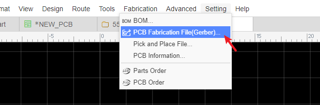 Generate Gerber Files in EasyEDA
